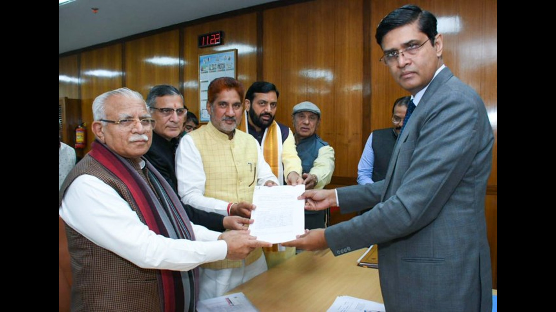सुभाष बराला ने हरियाणा से राज्यसभा के लिए नामांकन किया दाखिल